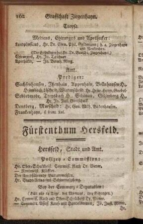 Fürstenthum Hersfeld.