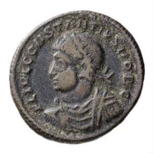 Münze, Follis, Aes 3, 326 - 327 n. Chr.
