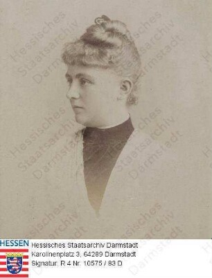 Rohde, Else geb. Wilbrand (1868-1909) / Porträt als Braut, Brustbild