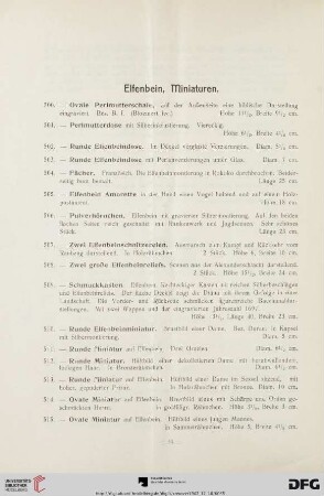 Elfenbein, Miniaturen (Nr. 500-539)
