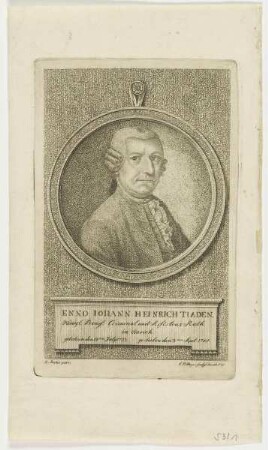 Bildnis des Enno Iohann Heinrich Tiaden
