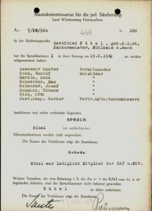 Nübel, Gottfried