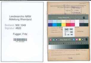 Entnazifizierung Fritz Fugger , geb. 21.02.1899 (Kaufmaennischer Angestellter)