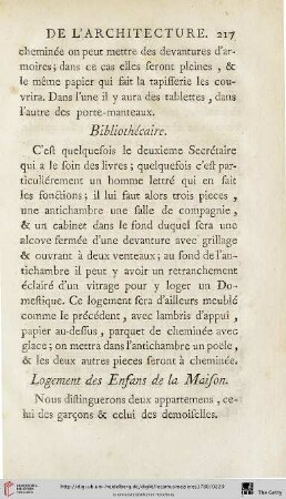 Logement des Enfants de la Maison