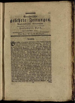 Funfzehntes Stück, den 12ten April, 1790.