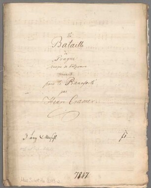 La Bataille de Prague, arrangiert, Klavier - BSB Mus.Schott.Ha 8079-2