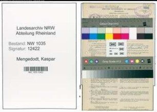 Entnazifizierung Kaspar Mengedodt , geb. 19.02.1897 (Klempner)