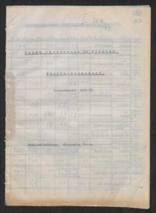 1937/38: Jahresbericht ... - 1937/38