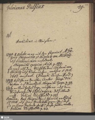 Bl. 156. Valerianus Pulsius