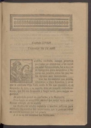 Capítulo LXXXIV - También yo te amo