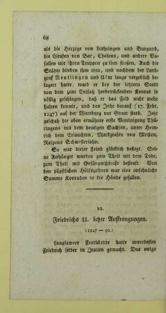 10. Friedrichs II. letzte Anstrengungen. (1247-50)
