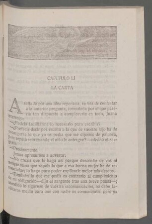 Capítulo LI - La carta