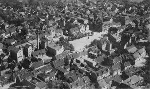 Marktplatz von Groitzsch : Blickrichtung Nordosten