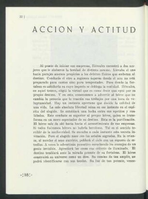Acción y actitud