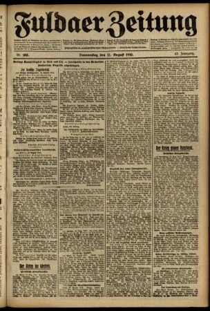 Ausgabe vom Donnerstag, den 17. August 1916.