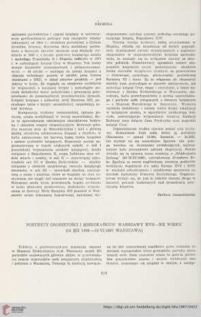49: Portrety osobistości i mieszkańców Warszawy XVII-XX wieku (18 XII 1986-15 VI 1987 Warszawa)