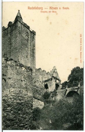 Rudelsburg. Eingang zur Burg