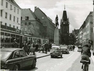 Am Bertoldsbrunnen in Freiburg