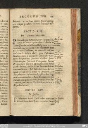 Sectio XIV. De Iudaeis.