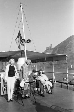 Auf M.S. Prinses Margriet, Fahrgäste auf Deck