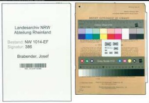 Entnazifizierung Josef Brabender , geb. 16.06.1905 (Spediteur)