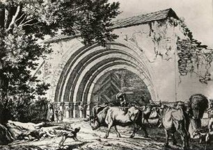 Kloster Zelle bei Nossen : Kloster Zelle bei Nossen. Stich aus dem "Sammler" (um 1840). Dresden: Kupferstich-Kabinett