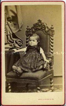 Porträt eines kleinen Mädchens, Carte de Visite