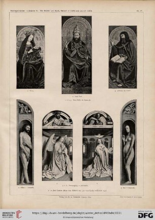 Die Brüder van Eyck, Hubert († 1426) und Jan († 1440) (17-18)