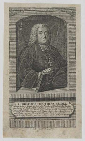 Bildnis des Christoph Timothevs Seidel