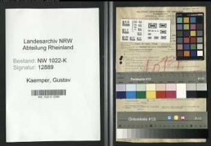 Entnazifizierung Gustav Kaemper , geb. 03.06.1897 (Kaufmann)