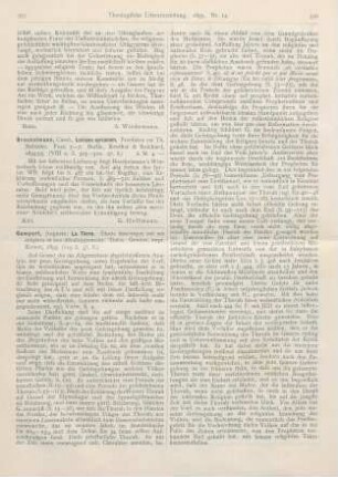 355-357 [Rezension] Gampert, Auguste, La Thora