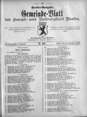 1903,18: No. 47, 18. November 1903