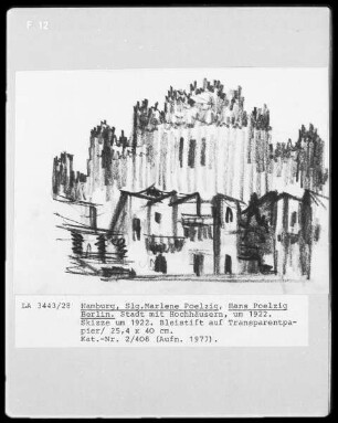 Stadt mit Hochhäusern (Berlin?)
