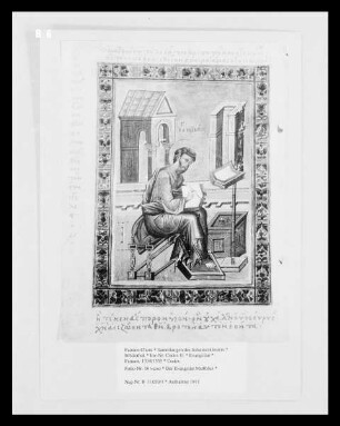 Evangeliar — Der Evangelist Matthäus, Folio 16 verso