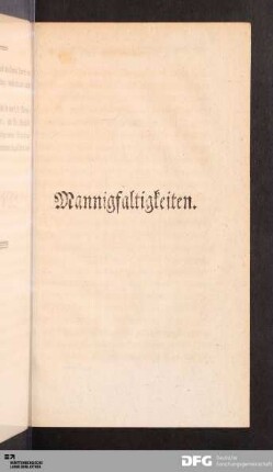 Mannigfaltigkeiten. Mesmer und seine neue harmonische Gesellschaft.