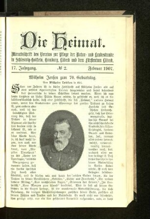 17. Jahrgang. No. 2. Februar 1907.