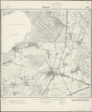 Meßtischblatt 1884 : Wunstorf, 1927 : Wunstorf. - Hrsg. 1898, einz. Nachtr. 1927. - 1:25000. - [Berlin]: Reichsamt für Landesaufnahme, 1927. - 1 Kt.