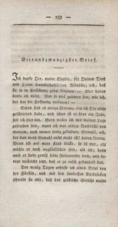 Vierundzwanzigster Brief