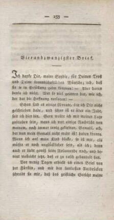 Vierundzwanzigster Brief