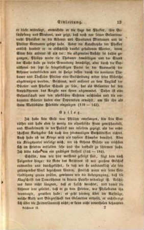 Reden : Griechisch und Deutsch. Uebers. u. erklärt von Gust. Ed. Bensenler. 2