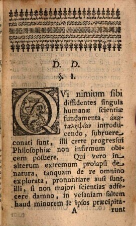 Diss. philos. de arcanis scientiarum