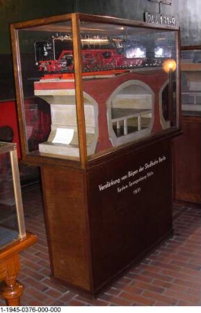 Verstärkung der Berliner Stadtbahnbögen nach "Spangenberg & Stöhr", Modell 1:20
