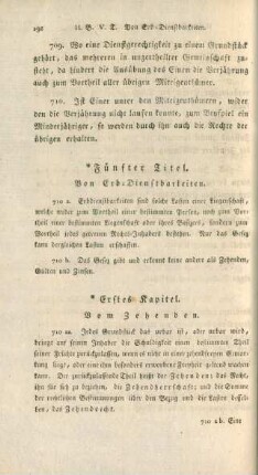 Fünfter Titel. Von Erb-Dienstbarkeiten