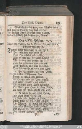 Der CVII. Psalm. 107.