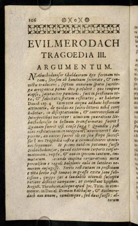 106-109, Argumentum. Personae.