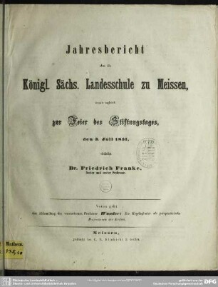 Die Kegelschnitte als perspectivische Projectionen des Kreises