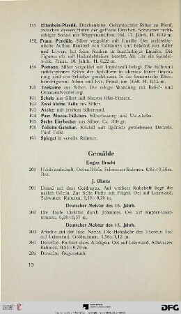 Gemälde (Nr. 200-221)