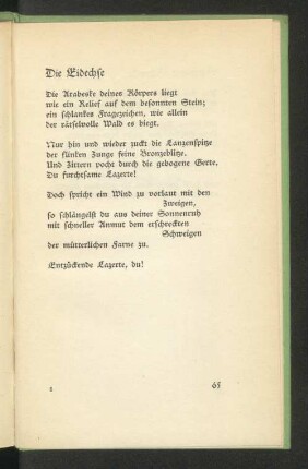 Die Eidechse