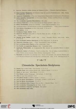 Chinesische Speckstein-Skulpturen (Nr. 774-791)