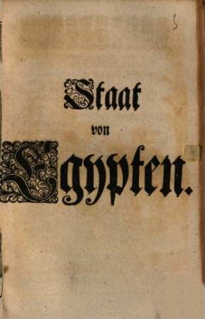 Staat von Egypten